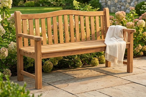 Teakholz gartenbank aus teak. gartenmöbel teakholz mazur