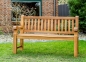 Preview: naturholz gartenbank aus holz teak massiv 240 cm