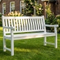 Preview: gartenbank 120 cm ergonomisch teakholz