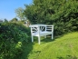 Preview: Gartenbank mit Sonnenmotiv 160 cm Preview: Gartenbank mit Sonnenmotiv 160 cm