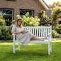 Preview: produkt image 2er Gartenbank Teakholz
