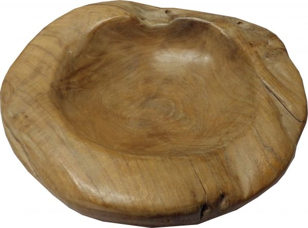 Obstschale aus Teakholz