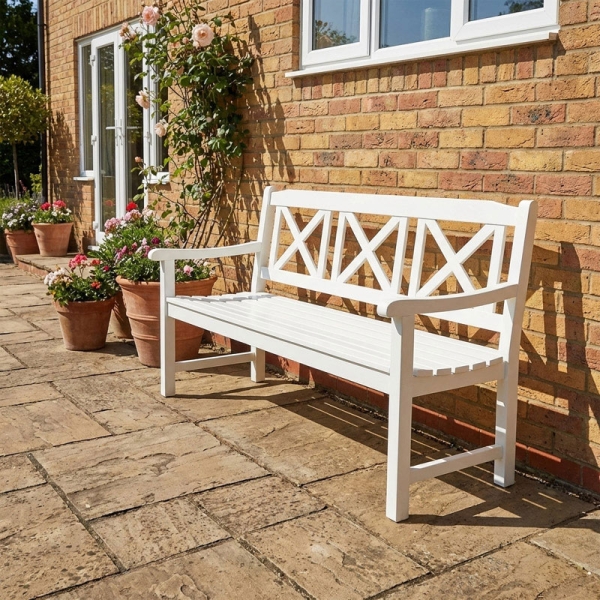 Preview: gartenmöbel teak holz weiß