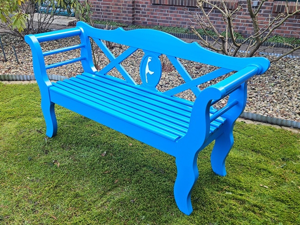 gartenbank blau