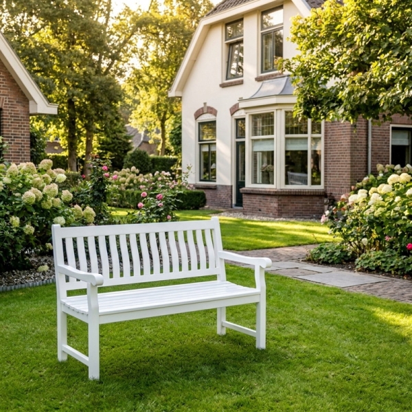 Preview: produkt image Gartenbank Teakholz massiv