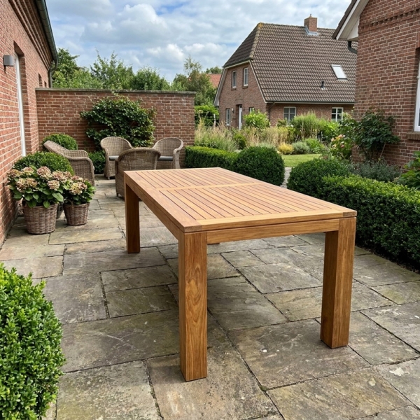 gartentisch extra groß wetterfest holz