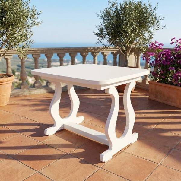 Preview: massiver mahagoni gartentisch