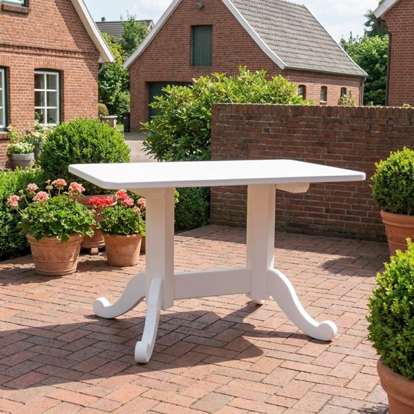 Preview: hochwertiger gartentisch mahagoniholz