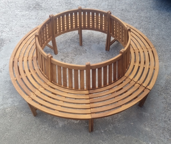 Rundbank Baumbank Teak Rundbank Baumbank Teak
