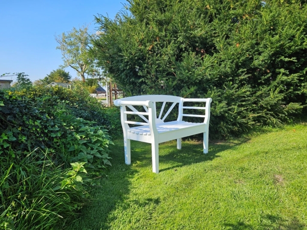 Gartenbank mit Sonnenmotiv 160 cm Gartenbank mit Sonnenmotiv 160 cm
