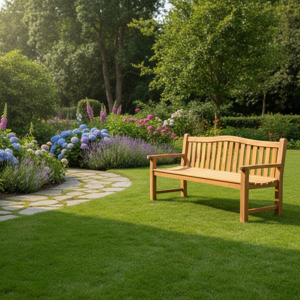 gartenbank teakholz wetterfest holz