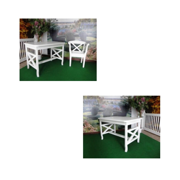 Gartentisch mit Kreuzsprossen 90 x 122 cm Gartentisch mit Kreuzsprossen 90 x 122 cm